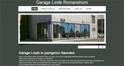 Desktop Screenshot of garage-linde.ch