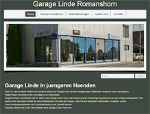 Tablet Screenshot of garage-linde.ch
